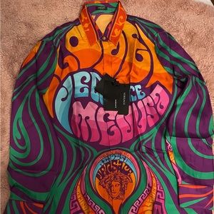 Versace Medusa colorful long sleeve shirt
